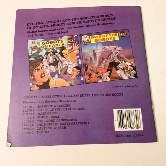 Vtg 1984 Go  Bots On Earth Golden Super Adventure Book - Picture 15 of 16